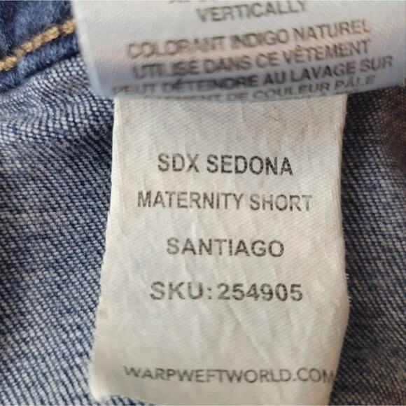 Warp + Weft Maternity Short Jean Denim Size 6/28 - Picture 9 of 9